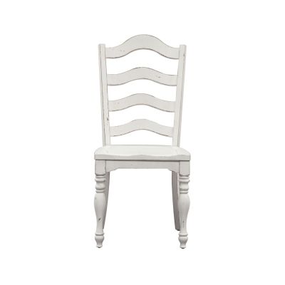 Liberty Furniture Magnolia Manor Ladder Back Side Chair in White