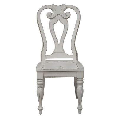 Liberty Furniture Magnolia Manor Splat Back Side Chair in White