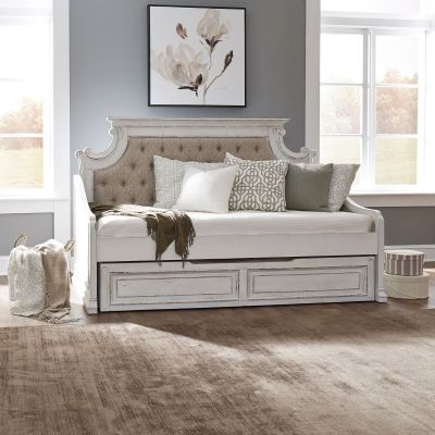 Liberty Furniture Magnolia Manor Twin Daybed with Trundle in Antique White