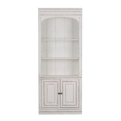Liberty Furniture Magnolia Manor 78" Bunching Bookcase in White