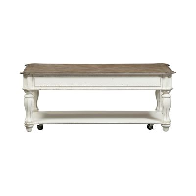 Liberty Furniture Magnolia Manor Lift Top Cocktail Table in White