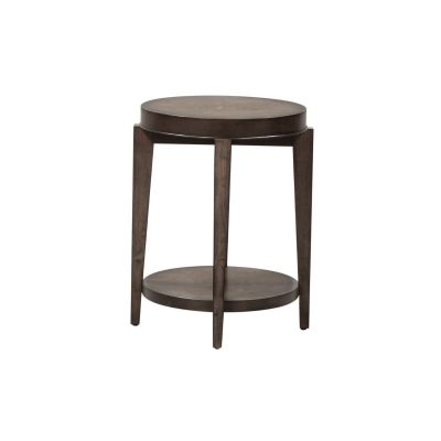 Liberty Furniture Penton Oval Chair Side Table in Brown