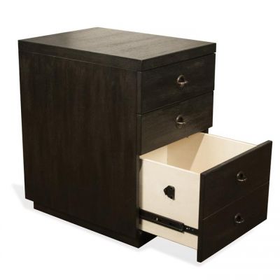 Riverside Furniture Perspectives Ebonized Acacia Mobile File Cabinet