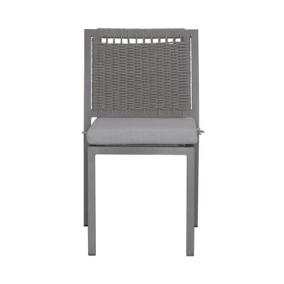 Liberty Furniture Plantation Key Outdoor Panel Back Side Chair in Granite