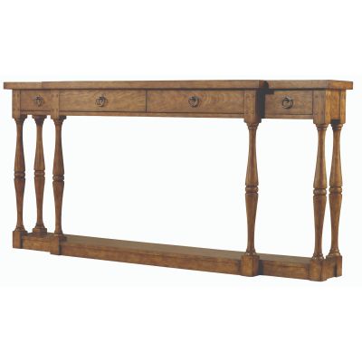 Hooker Sanctuary Four-Drawer Thin Console in Brown