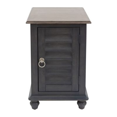 Liberty Furniture Ocean Isle Chair Side Table in Gray