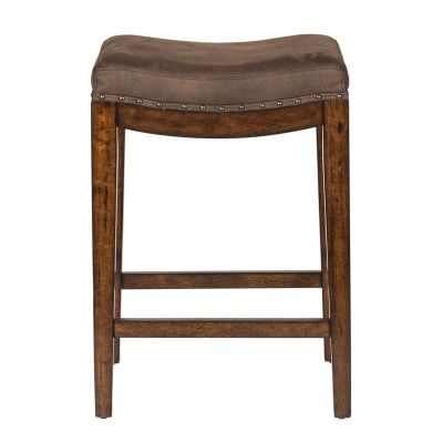 Liberty Furniture Aspen Skies Console Stool in Brown