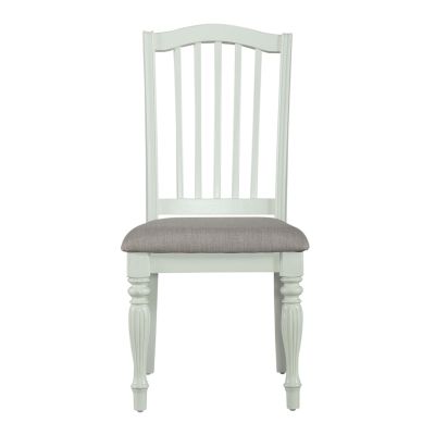 Liberty Furniture Cumberland Creek Slat Back Side Chair in White
