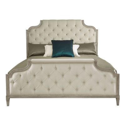 Bernhardt Marquesa Upholstered King Bed in Gray Cashmere