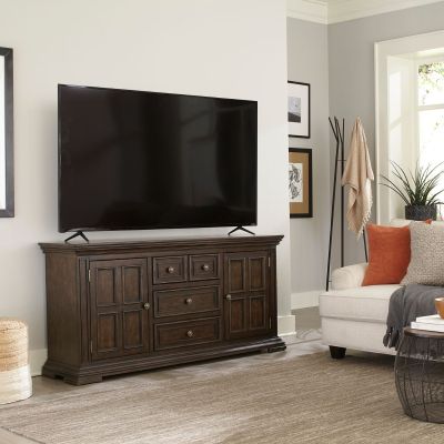 Liberty Furniture Big Valley 66 Inch TV Console in Brownstone