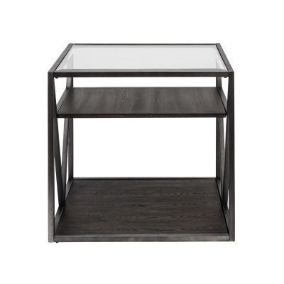 Liberty Furniture Arista End Table in Gray