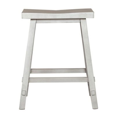 Liberty Furniture Creations 24 Inch Sawhorse Counter Stool in White