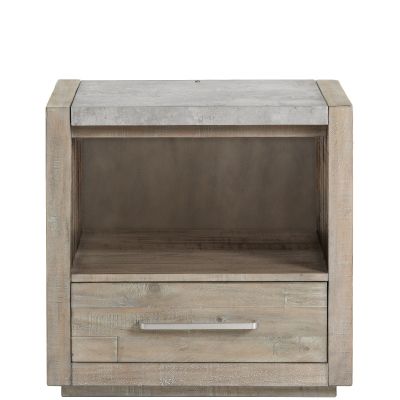 Riverside Furniture Intrigue One Drawer Nightstand in Hazelwood