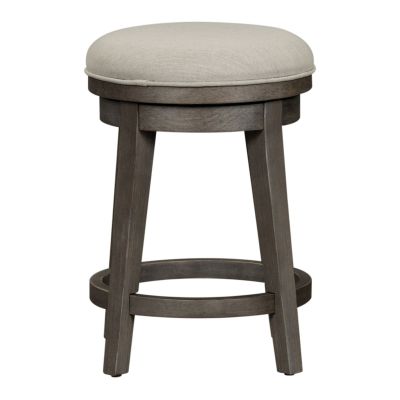 Liberty Furniture Modern Farmhouse Console Stools in Gray