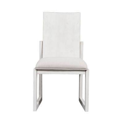 Liberty Furniture Modern Farmhouse Panel Back Side Chair in White