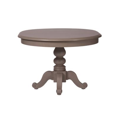 Liberty Furniture Summer House Pedestal Table in Grey