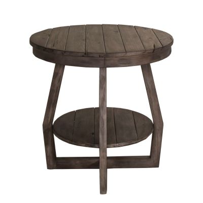 Liberty Furniture Hayden Way End Table in Gray