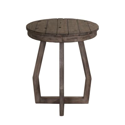 Liberty Furniture Hayden Way Chair side Table in Gray