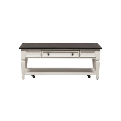 Liberty Furniture Allyson Park Rectangular Cocktail Table in White