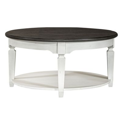 Liberty Furniture Allyson Park Round Cocktail Table in White
