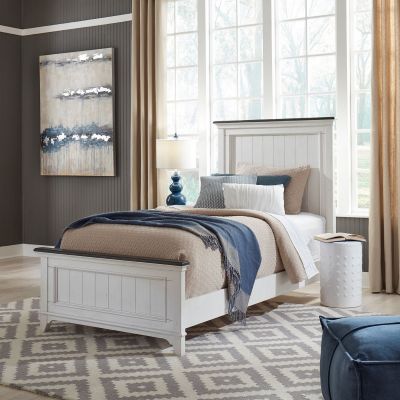 Liberty Furniture Allyson Park Panel Twin Bed in White