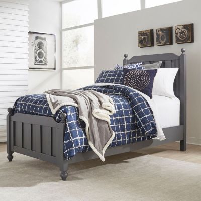 Liberty Furniture Cottage View Panel Bed in Gray