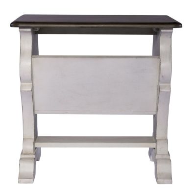Liberty Furniture Abbey Road Library Chair Side Table in White