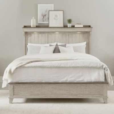 Liberty Furniture Ivy Hollow Mantle Bed in Dusty Taupe