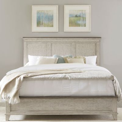 Liberty Furniture Ivy Hollow Panel Bed in Dusty Taupe