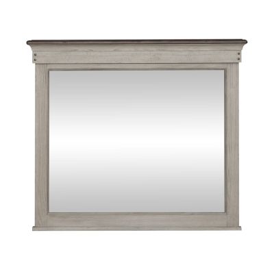 Liberty Furniture Ivy Hollow Landscape Mirror in Dusty Taupe