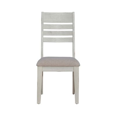 Liberty Furniture Amberly Oaks Ladder Back Side Chair in Linen White