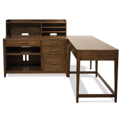 Riverside Furniture  Vogue Brown Oak L Shape Desk