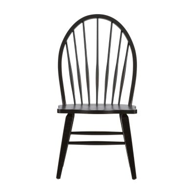 Liberty Furniture Hearthstone Ridge Windsor Back Side Chair in Black