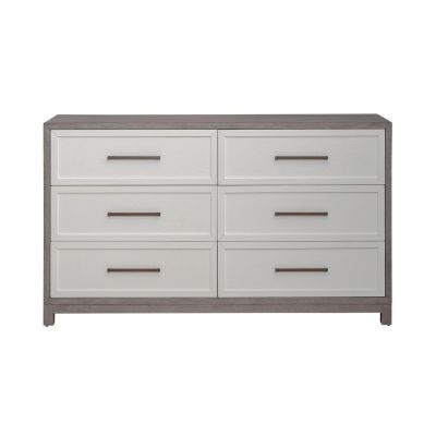 Liberty Furniture Palmetto Heights Six Drawer Dresser in Two-Tone