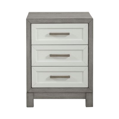 Liberty Furniture Palmetto Heights Three Drawer Chairside Table in Two-Tone