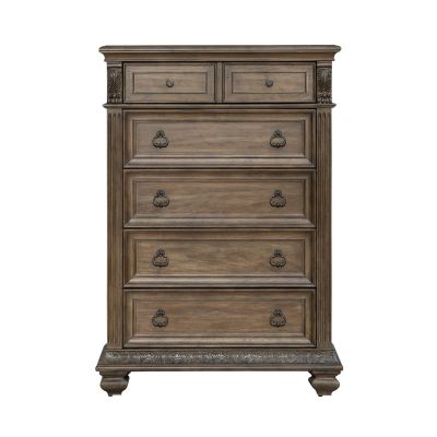 Liberty Furniture Carlisle Court Five Drawer Chest in Chestnut