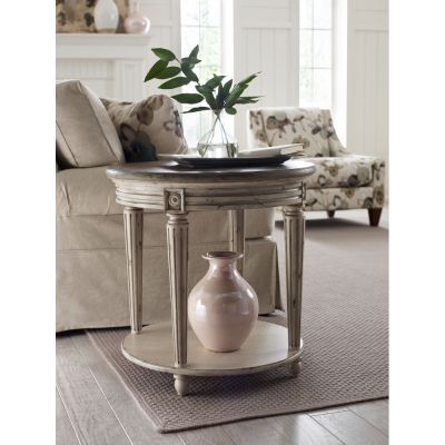 American Drew Southbury Light Brown Round End Table