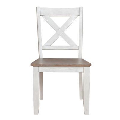 Liberty Furniture Lakeshore X Back Side Chair in White