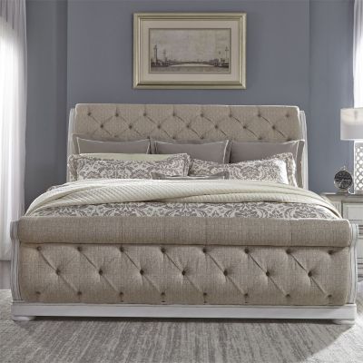 Liberty Furniture Abbey Park Upholstered Bed in White