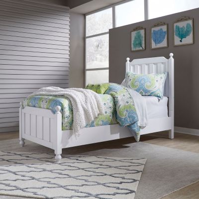 Liberty Furniture Cottage View Panel Bed in Twin White