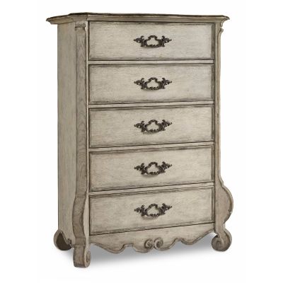 Hooker Chatelet Five-Drawer Chest in Light Wood