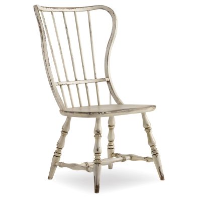 Hooker Sanctuary Spindle Back Side Chair in White