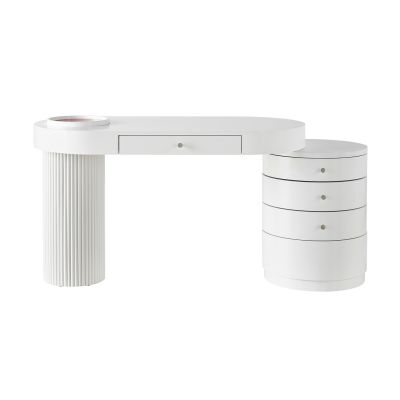 Universal Furniture Miranda Kerr Home Tranquility Mode Desk Vanity in Ivory