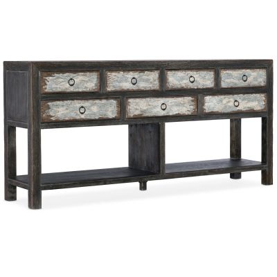 Hooker Beaumont  Seven Drawer Console in Brown