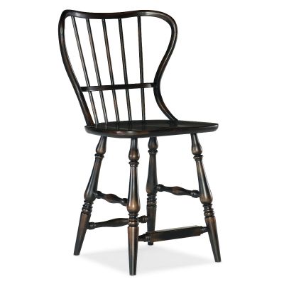 Hooker Ciao Bella Spindle Back Counter Stool in Black