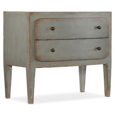 Hooker Ciao Bella Two-Drawer Nightstand in Speckled Gray