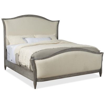 Hooker Ciao Bella Cal King Upholstered Bed in Speckled Gray
