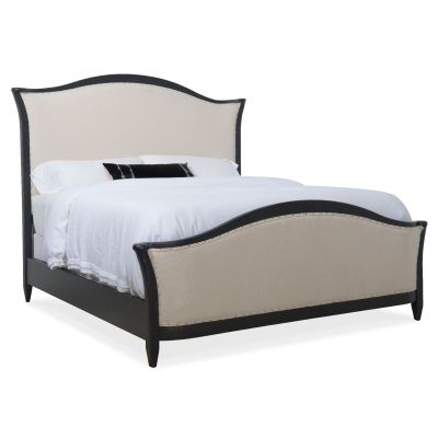 Hooker Ciao Bella Queen Upholstered Bed in Black