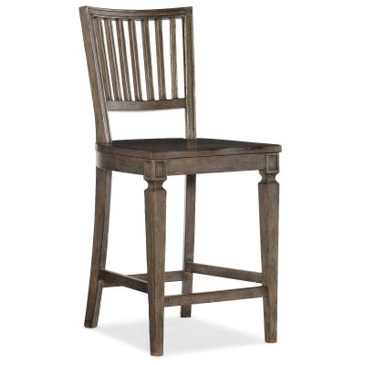 Hooker Woodlands Counter Stool in Brownish Gray