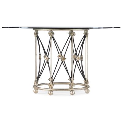 Hooker Sanctuary Pirouette Dining Table Base in Silver